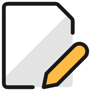 Common File Edit Icon from Ultimate Colors - Free Set