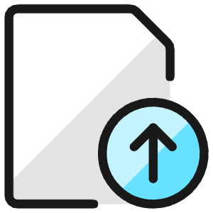 Common File Upload Icon from Ultimate Colors - Free Set