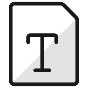 Design File Text Icon from Ultimate Colors - Free Set