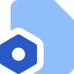 Document Setting Bolt Nut Icon from Core Flat Set