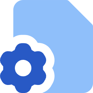Document Setting Gear Icon from Core Flat Set