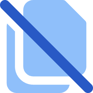 File Document Copy Duplicate Off Icon from Core Flat Set