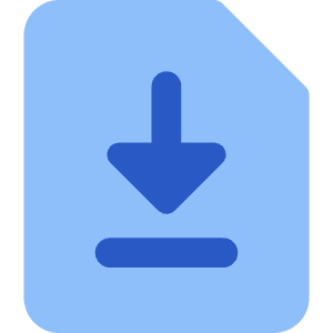 File Document Download Save Icon from Core Flat Set