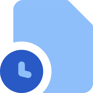 File Document Edit History Icon from Core Flat Set