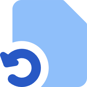 File Document Restore Page Icon from Core Flat Set
