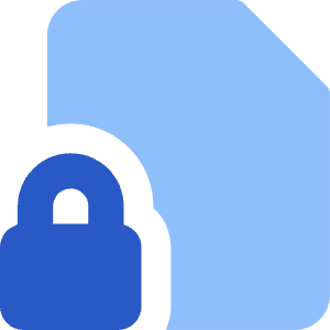 File Lock Icon from Core Flat Set