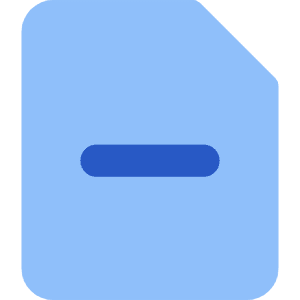 File Remove Icon from Core Flat Set