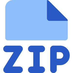 File Zip Icon from Core Flat Set