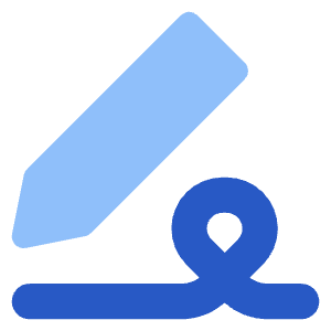 Fill And Sign Icon from Core Flat Set