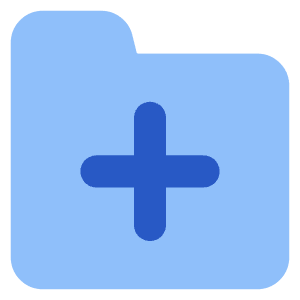 Folder Add Icon from Core Flat Set