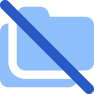 Folder Document Copy Duplicate Off Icon from Core Flat Set