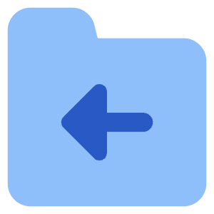 Folder Document Move File Back Icon from Core Flat Set