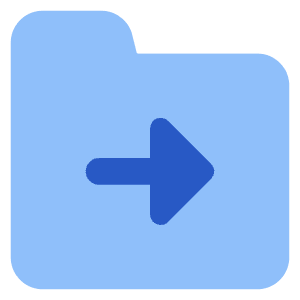 Folder Document Move File Next Icon from Core Flat Set
