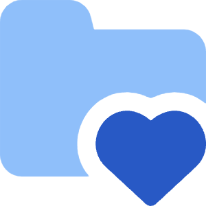 Folder Favorite Heart Icon from Core Flat Set