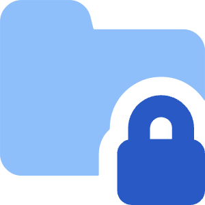 Folder Lock Icon from Core Flat Set