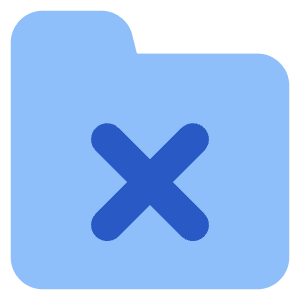 Folder Remove Icon from Core Flat Set