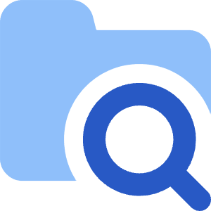 Folder Search Icon from Core Flat Set