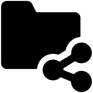 Folder Share Icon from Ultimate Bold - Free Set