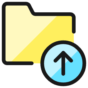 Folder Upload Icon from Ultimate Colors - Free Set