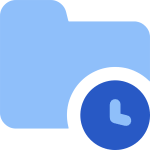 History Backup Folder Icon from Core Flat Set