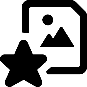 Image File Star Icon from Ultimate Bold - Free Set