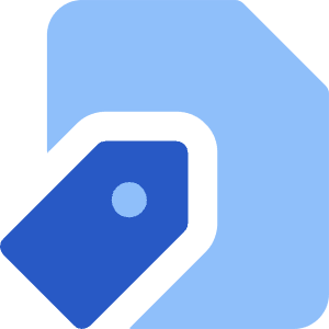 Label File Tag Icon from Core Flat Set