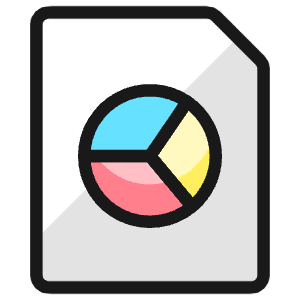 Office File Graph Icon from Ultimate Colors - Free Set