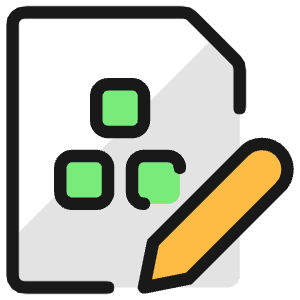 Office File Module Edit Icon from Ultimate Colors - Free Set