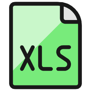 Office File Xls Icon from Ultimate Colors - Free Set
