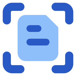 Scan Document Focus Icon from Core Flat Set