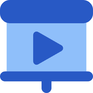 Slide Show Play Icon from Core Flat Set