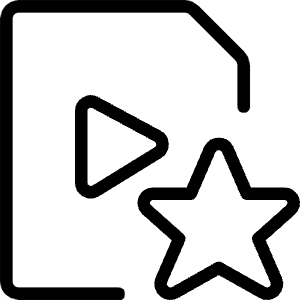 Video File Star Icon from Ultimate Light - Free Set
