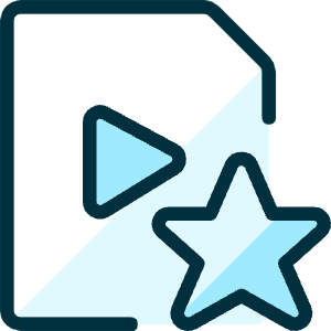 Video File Star Icon from Ultimate Duotone - Free Set