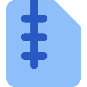 Zip File Icon from Core Flat Set