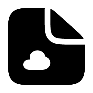 Cloud File Icon from Solar Bold Set