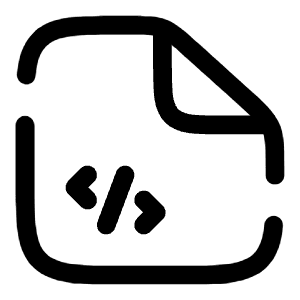 Code File Icon from Solar Broken Set