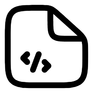 Code File Icon from Solar Linear Set