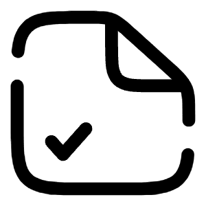 File Check Icon from Solar Broken Set