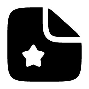 File Favourite Icon from Solar Bold Set
