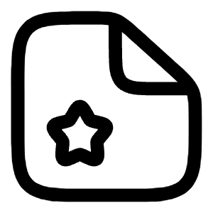File Favourite Icon from Solar Linear Set