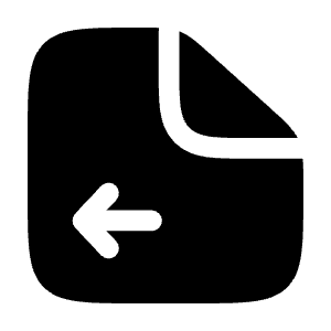 File Left Icon from Solar Bold Set