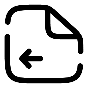 File Left Icon from Solar Broken Set