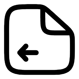 File Left Icon from Solar Linear Set