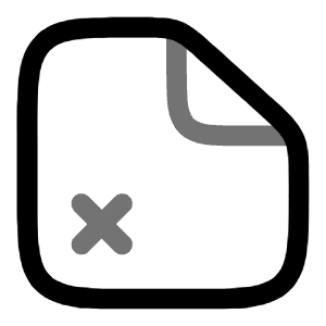 File Remove Icon from Solar Line Duotone Set