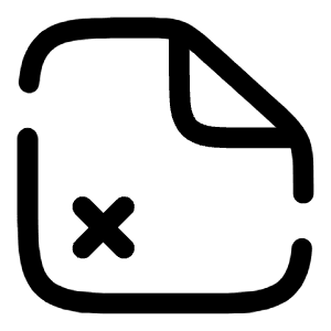 File Remove Icon from Solar Broken Set