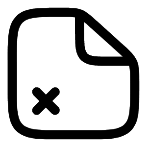 File Remove Icon from Solar Linear Set