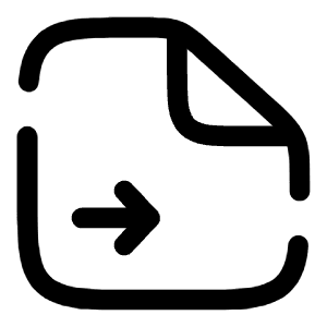 File Right Icon from Solar Broken Set