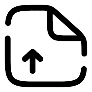 File Send Icon from Solar Broken Set