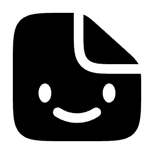 File Smile _) Icon from Solar Bold Set