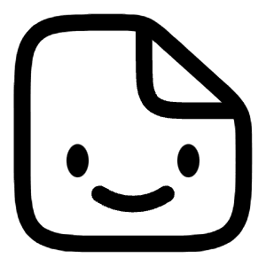 File Smile Icon from Solar Linear Set
